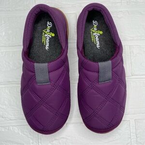 NWOT Dearfoams Women's River Closed Back with Collapisble Heel Small 5/6